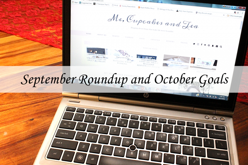 September Roundup and October Goals (2016)